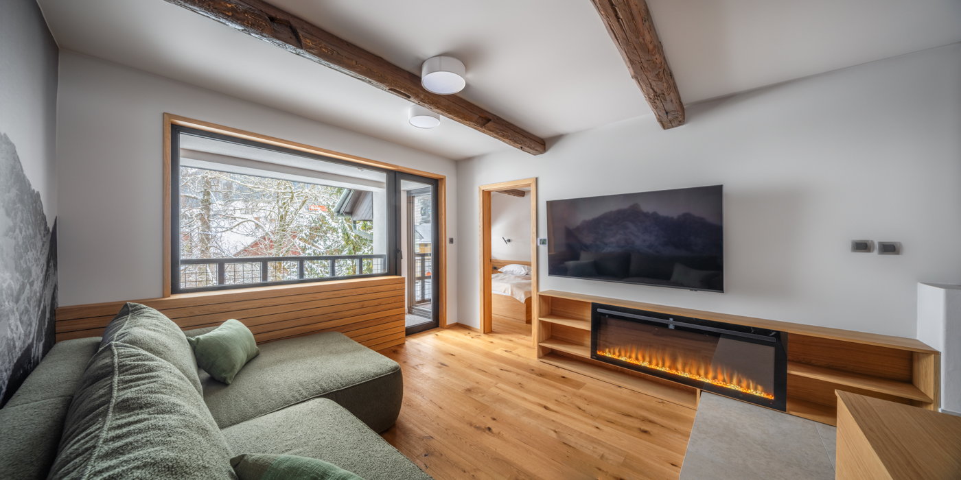 Dnevni kotiček apartmaja Jakob